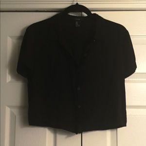 Forever 21 cropped button up